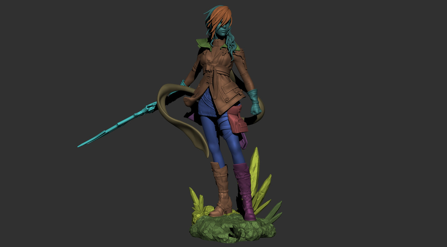 Lightning – Fantasy Warrior 3D STL Model | 1/6 Split, 1/6 Pre-Supported, 1/9 Split & 1/9 Uncut