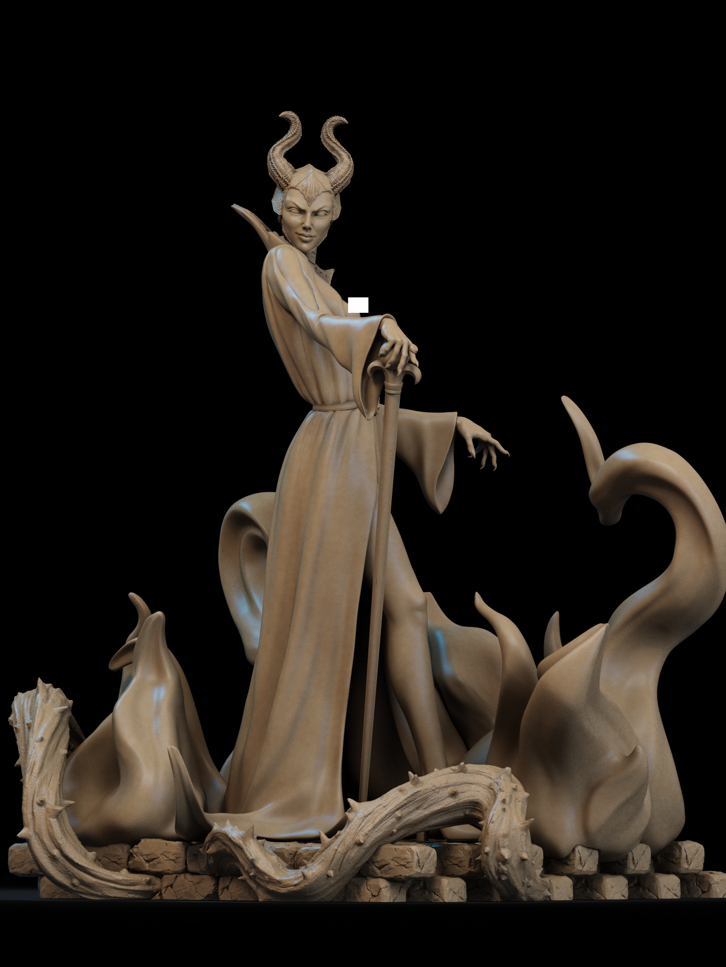 NSFW Maleficent 3D STL Printable Figure – Fantasy Fan Art STL for Resin Printing