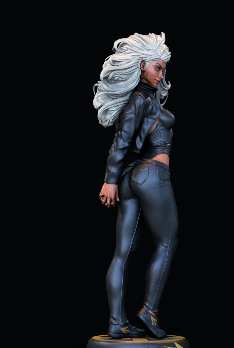 Storm (X-Men) 3D Print File: Elemental Goddess STL - 1:6, 1:12 Scale Options - Pre-Supported & Uncut - Majestic Digital Collectible