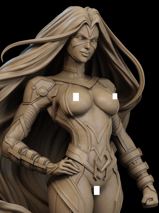 NSFW Medusa 3D STL Printable Figure – Superheroine Fan Art STL for Resin Printing