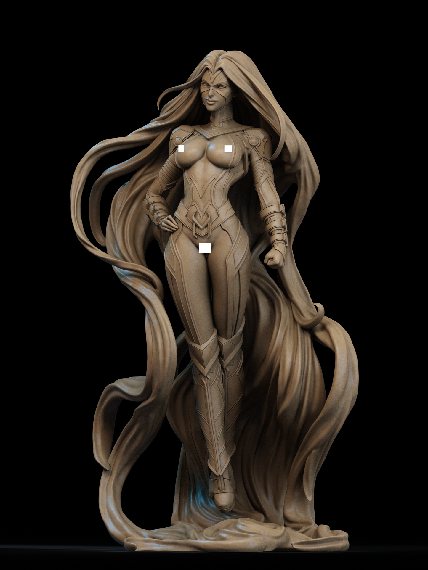 NSFW Medusa 3D STL Printable Figure – Superheroine Fan Art STL for Resin Printing