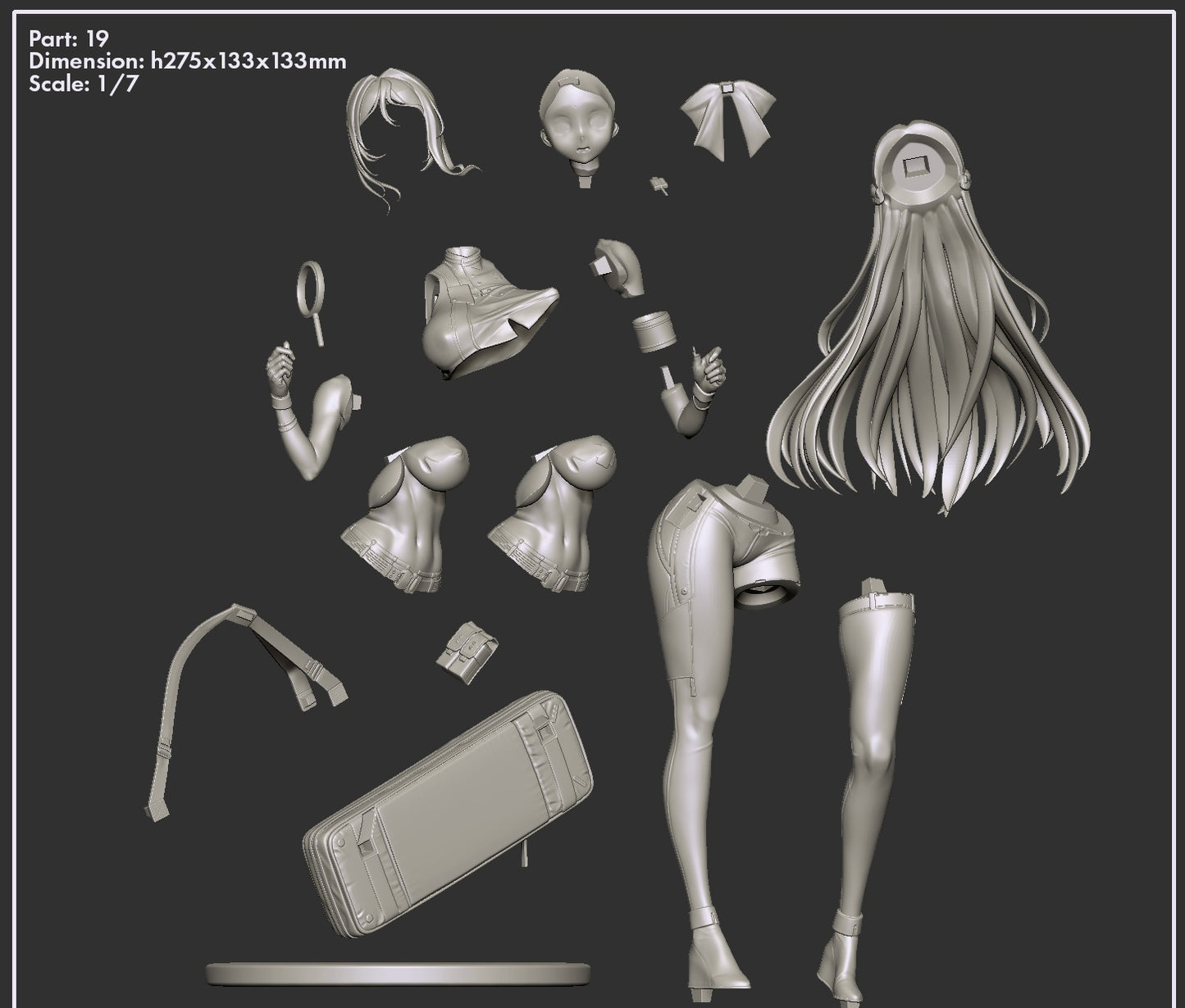 Folkwang (Tactical Explorer) 1/7 Scale 3D Print Model - Pre-Supported & Unsupported STL/LYS