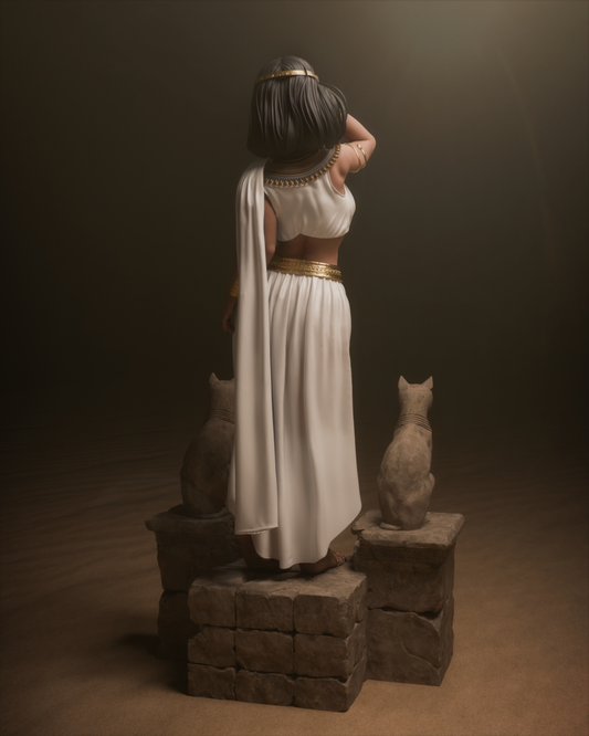 Cleopatra STL File – 1/6 & 1/9 Scale | Egyptian Queen | Pre-Supported 3D Printable Model