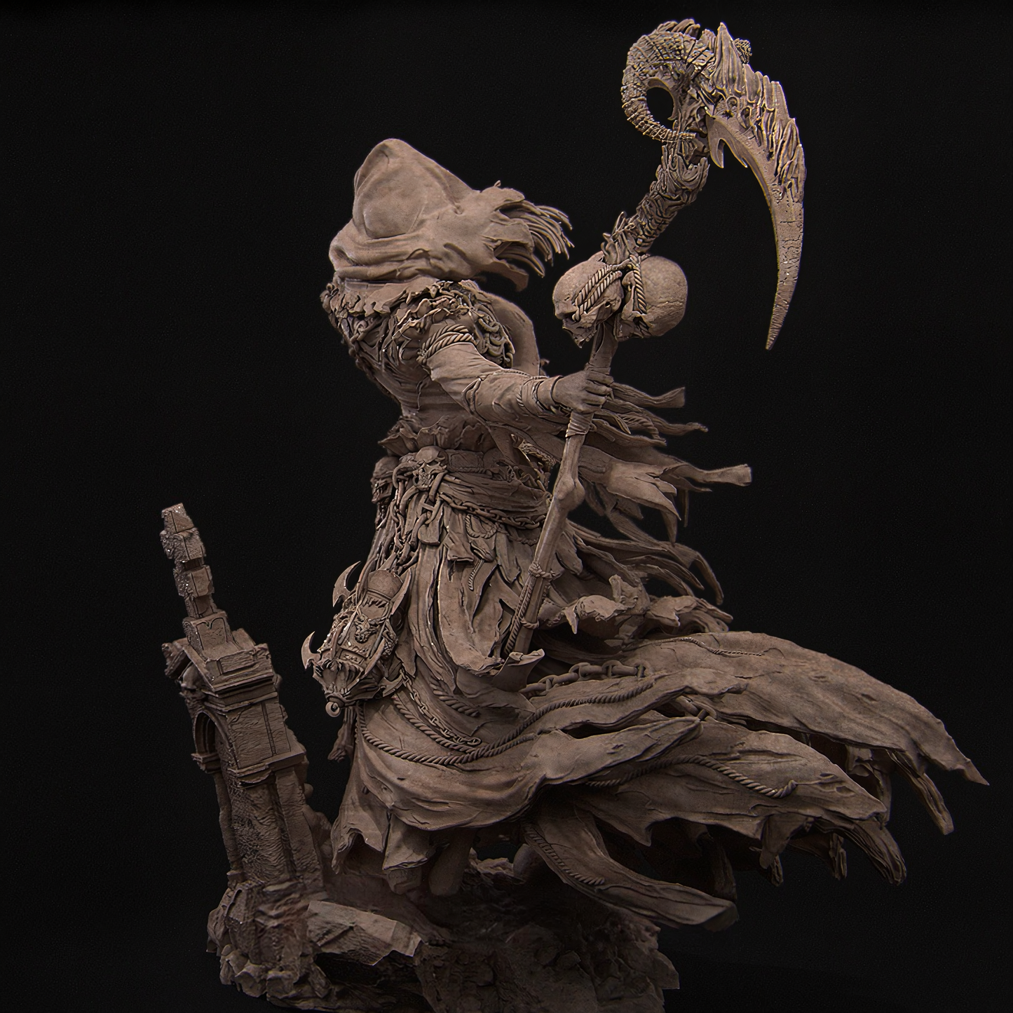 ☠️ Grim Reaper 3D Printable STL File – Dark Fantasy Death Figure for Printing
