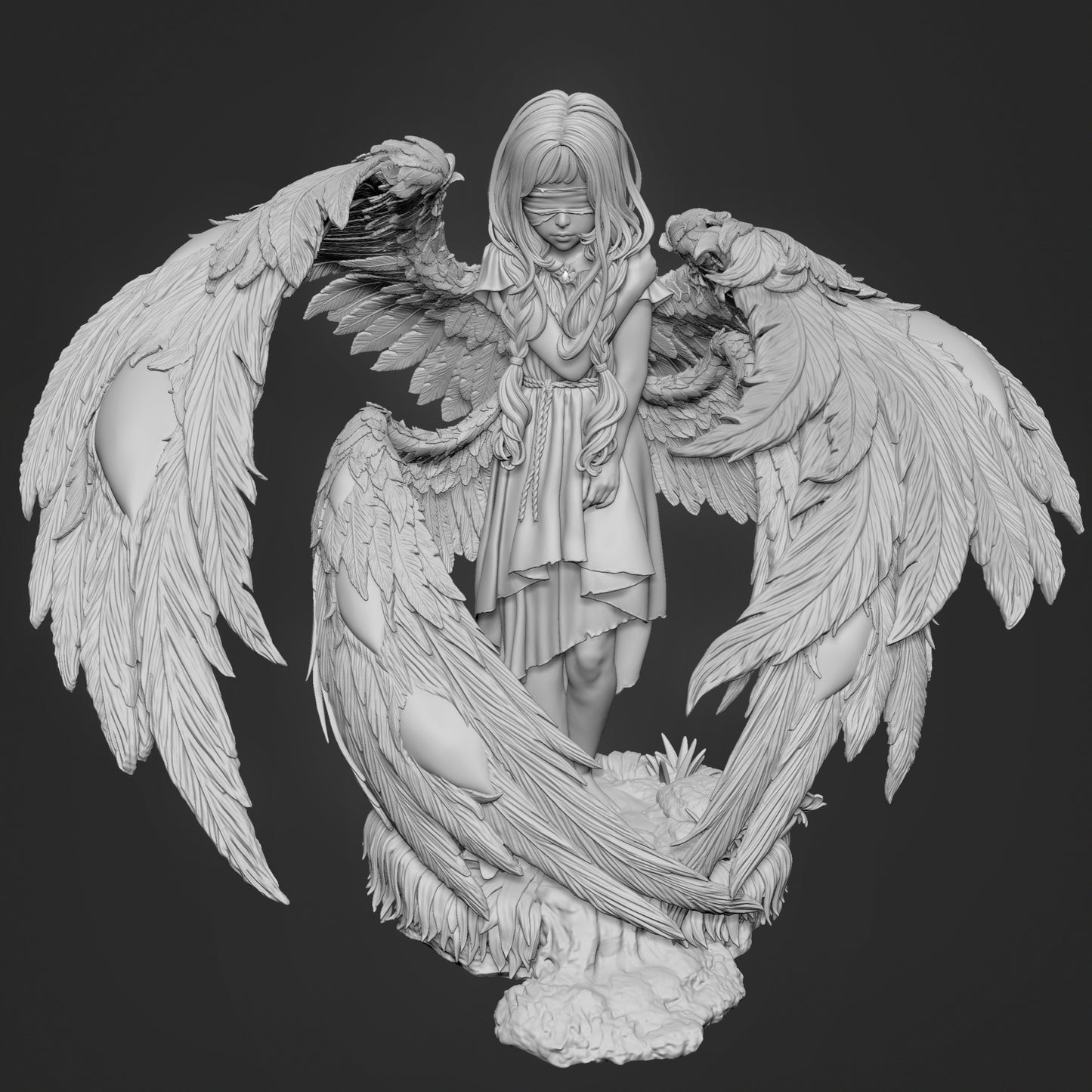 Seraphim STL 3D Model – 1:6 Pre-Supported & 1:9 Uncut / Split