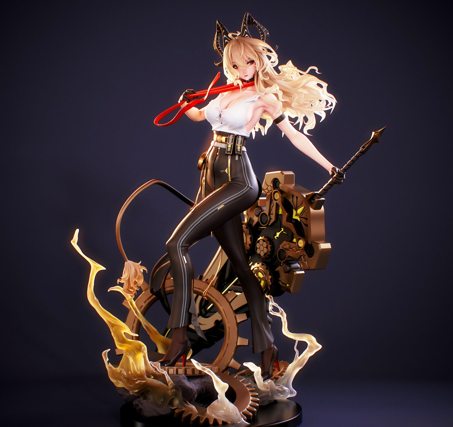 Zani V2 – 1/7 Scale Demon Girl with Sword STL Figure for 3D Printing (Digital Product)