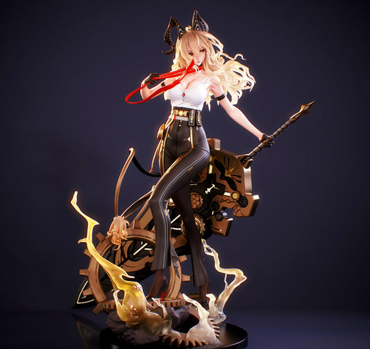Zani V2 – 1/7 Scale Demon Girl with Sword STL Figure for 3D Printing (Digital Product)
