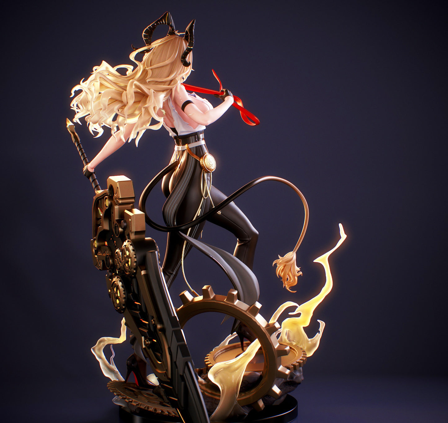 Zani V2 – 1/7 Scale Demon Girl with Sword STL Figure for 3D Printing (Digital Product)