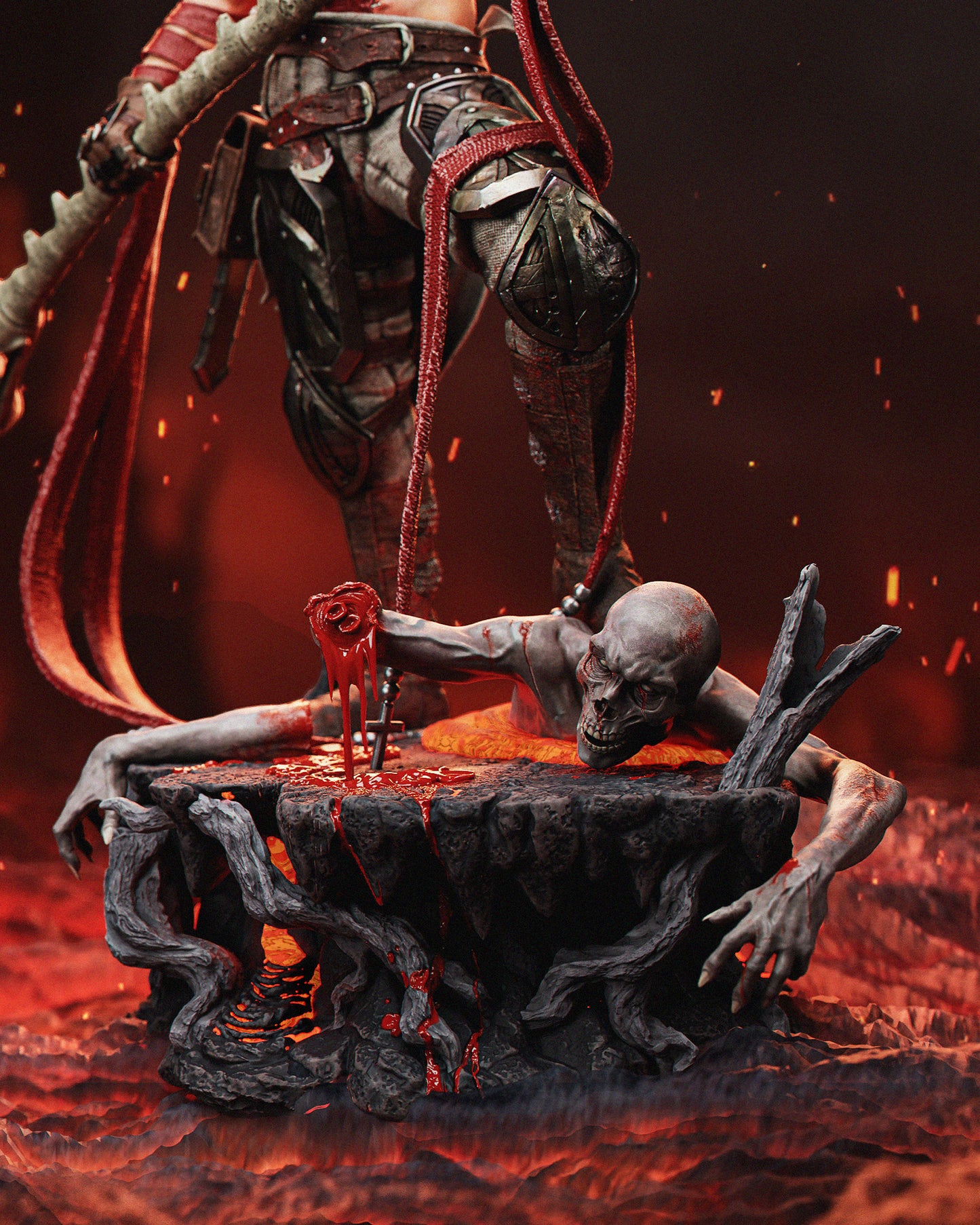 Dante Inferno – Dark Fantasy 3D STL Figure | 1/6 Split, 1/6 Pre-Supported, 1/9 Split & 1/9 Uncut