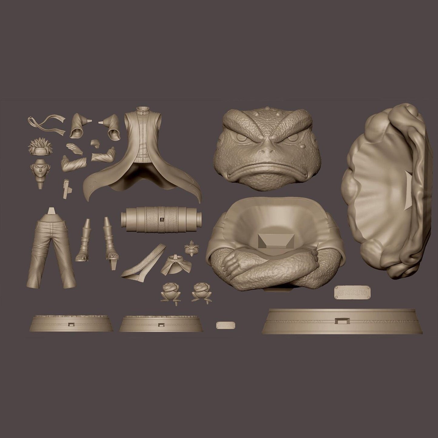 Naruto Sage Mode – Summoning Toad Diorama STL 3D Print Files