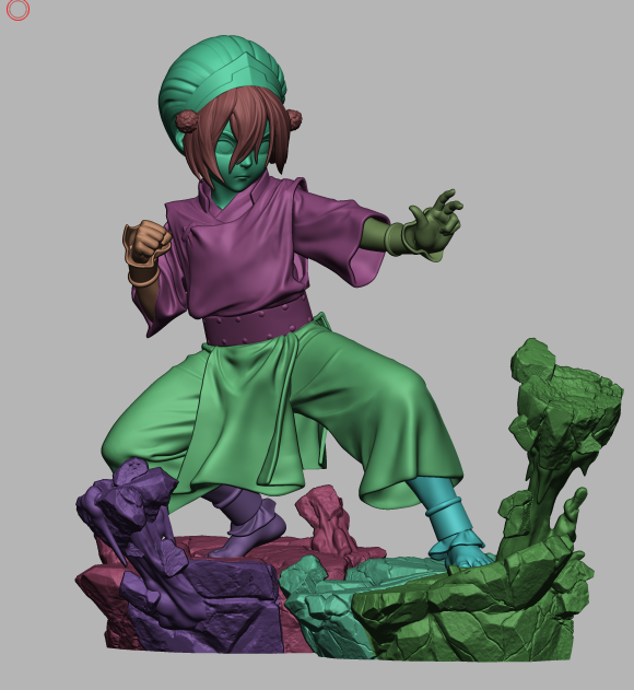 Torph 3D STL Printable Figure – Dynamic Earthbender Fan Art STL for Resin Printing (1/6 Pre-Supported, 1/9 Split & Uncut)