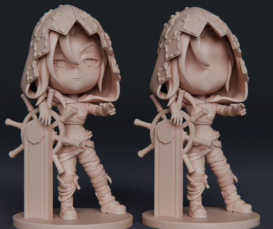 Free! Jinx Chibi (Arcane) 3D Print Model - Pre-Supported & Uncut STL/LYS