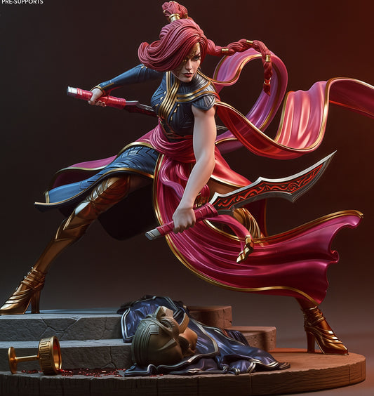 Katarina (League of Legends) 3D Print Model - Pre-Supported & Uncut STL/LYS