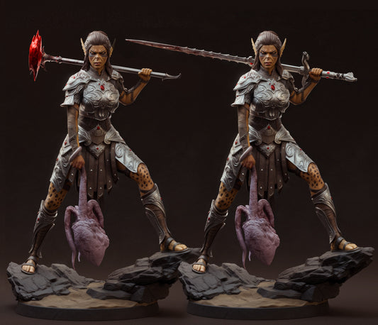 Lae'zel (Baldur's Gate 3) 3D Print Model - Pre-Supported & Uncut STL/LYS