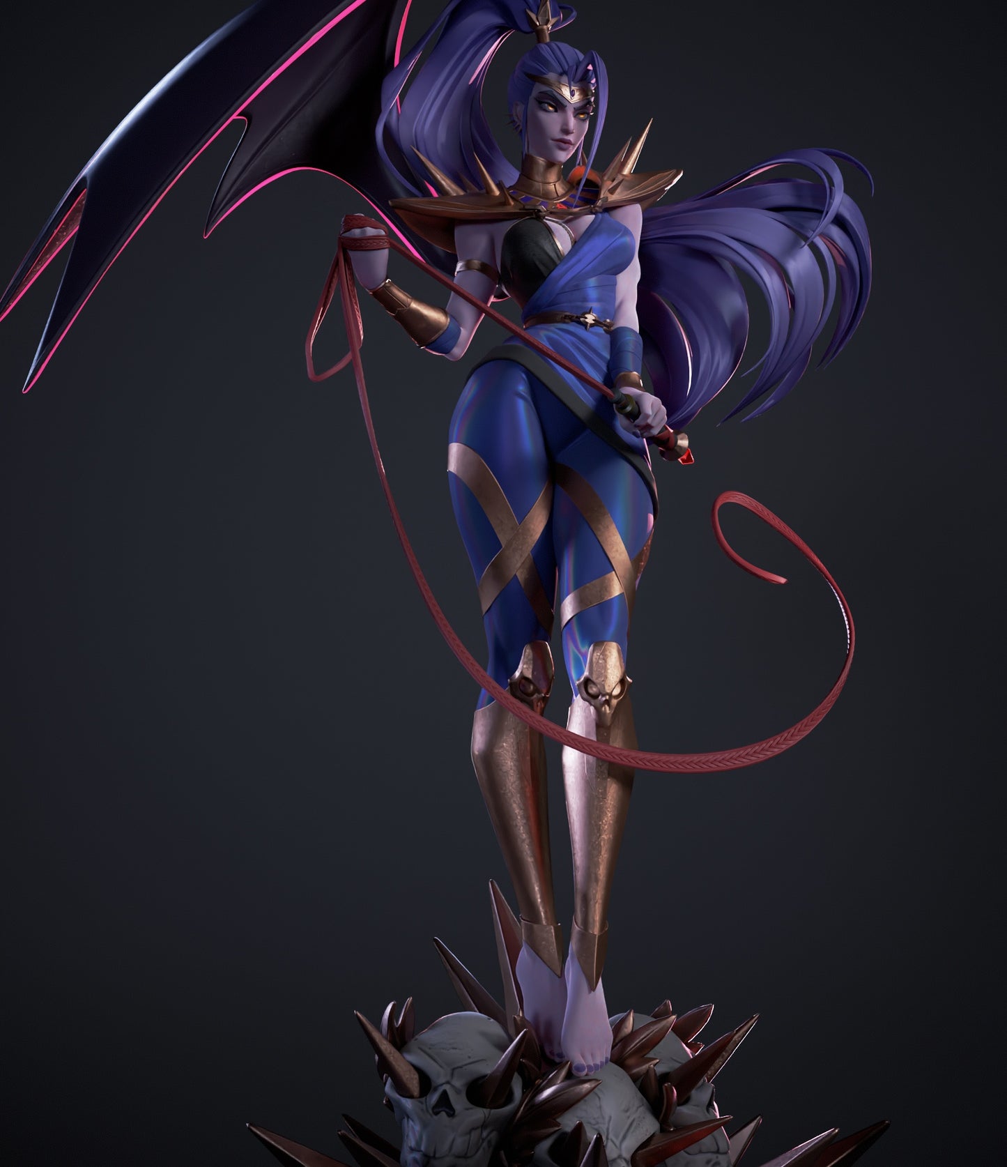 Megaera (Hades) 3D Print Model - Fierce Fury STL/LYS - Pre-Supported & Uncut Files