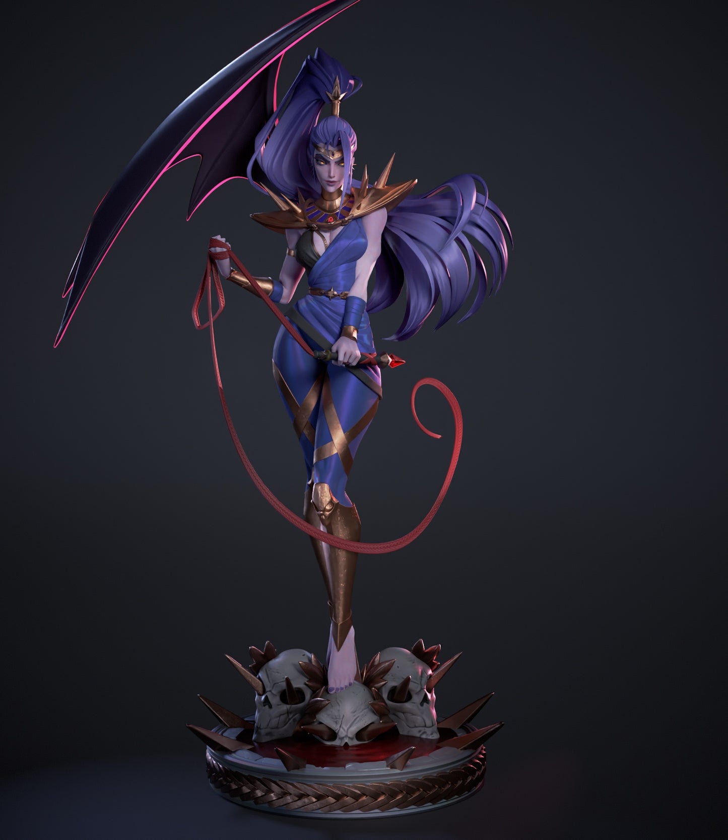 Megaera (Hades) 3D Print Model - Fierce Fury STL/LYS - Pre-Supported & Uncut Files