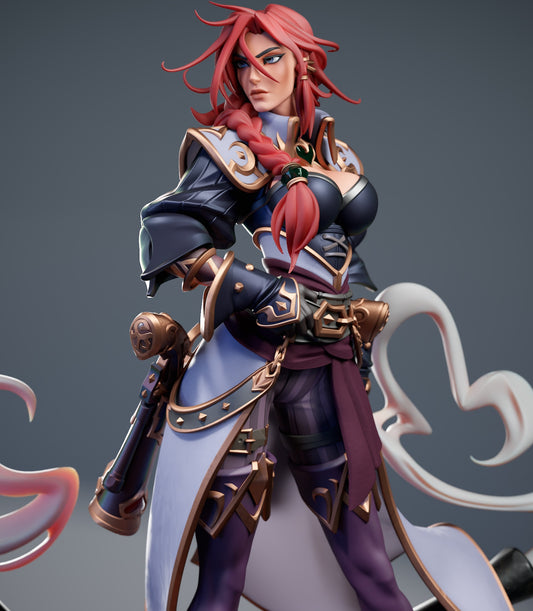 Miss Fortune 3D STL File | League of Legends 3D Print Model | Pre-Supported Figure