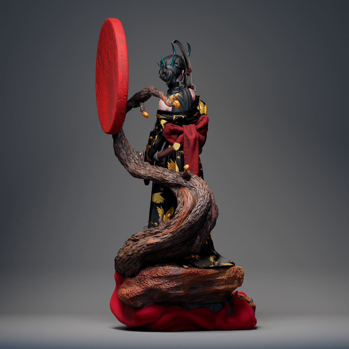 Oni Demon Warrior 3D Print File: Epic 1/6 & 1/9 Scale STL Collectible