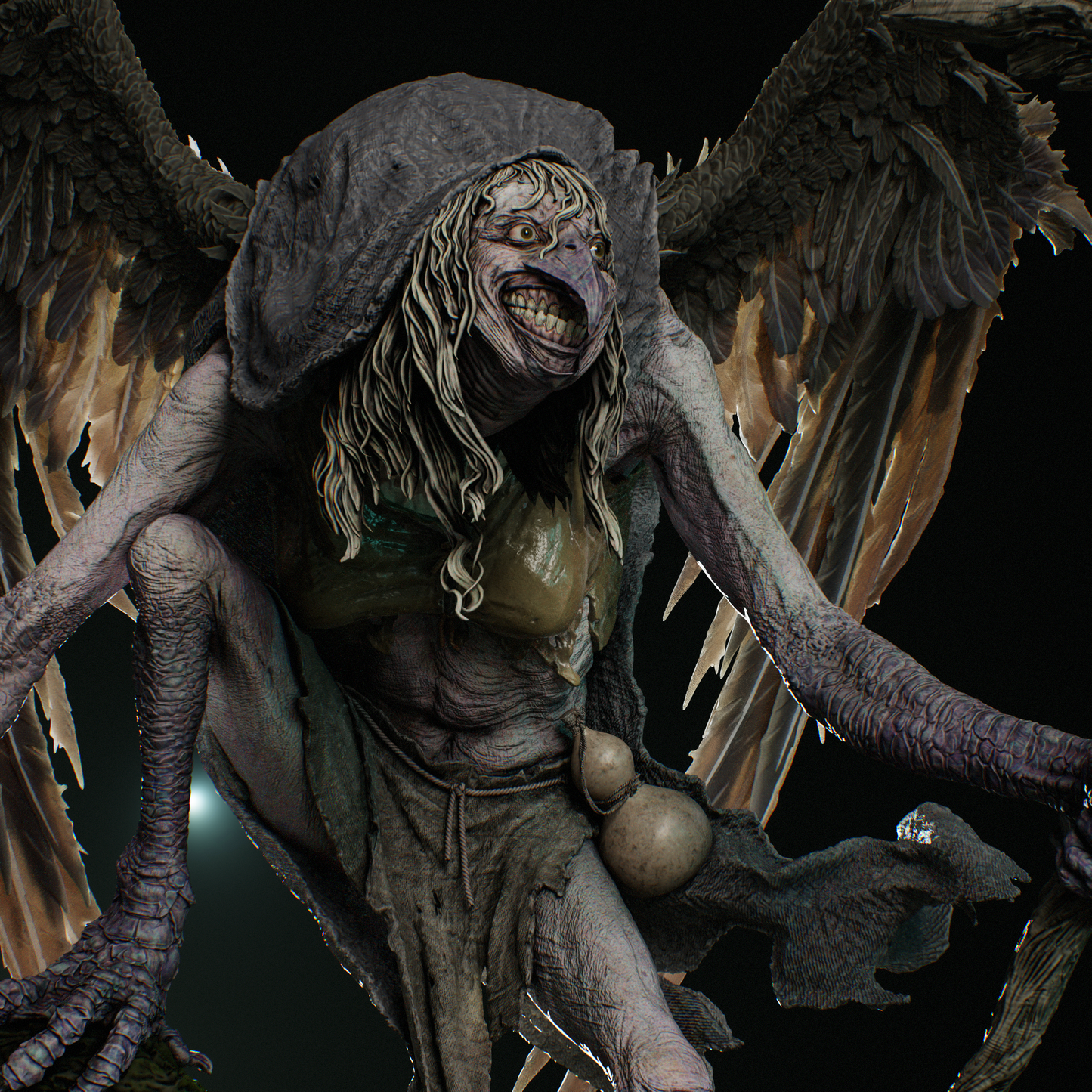 Matinta Pereira (Brazilian Folklore) 3D Print File: Mythical Creature STL - 1:9 & 1:6 Scale Options - Ready-to-Print, Split, Pre-Supported