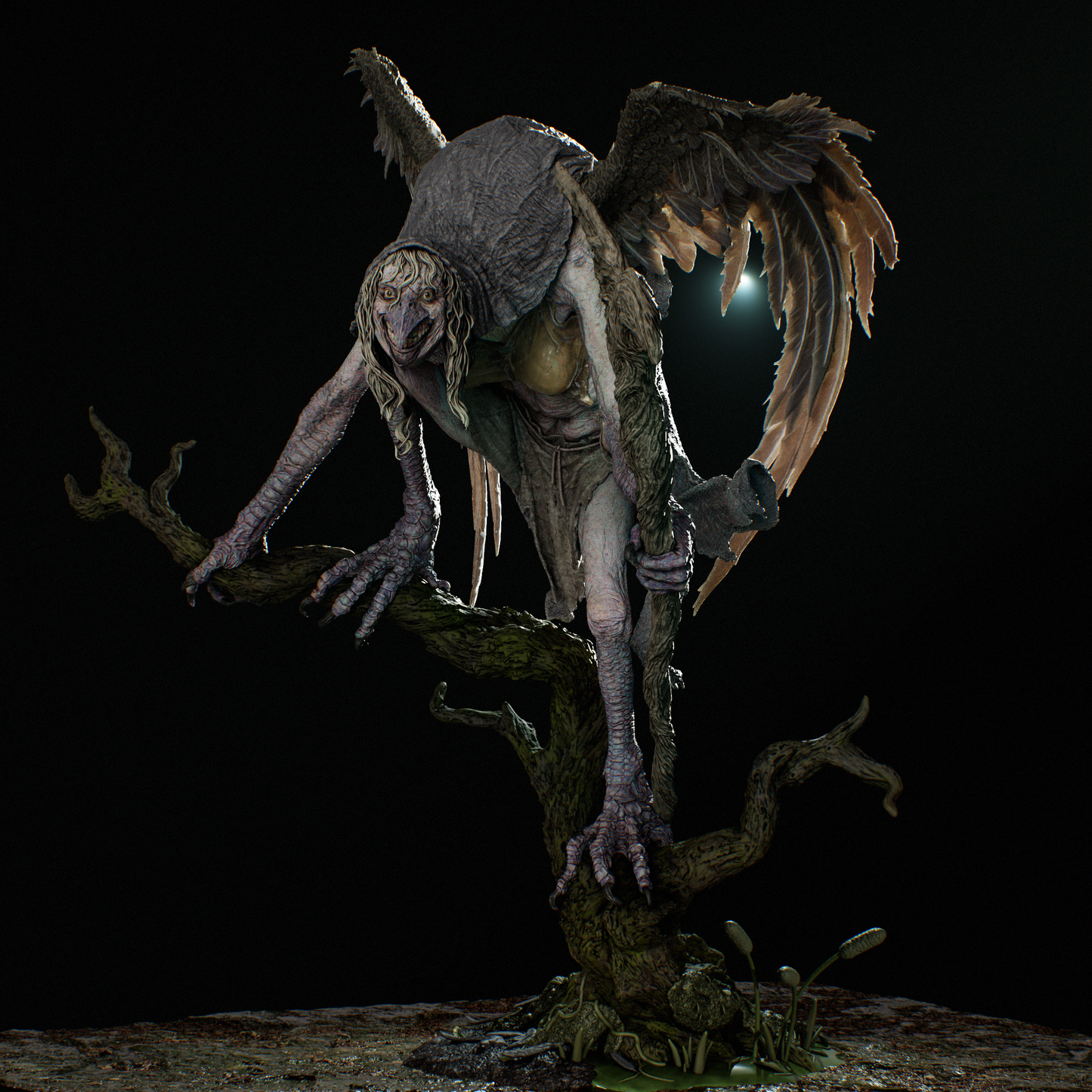 Matinta Pereira (Brazilian Folklore) 3D Print File: Mythical Creature STL - 1:9 & 1:6 Scale Options - Ready-to-Print, Split, Pre-Supported