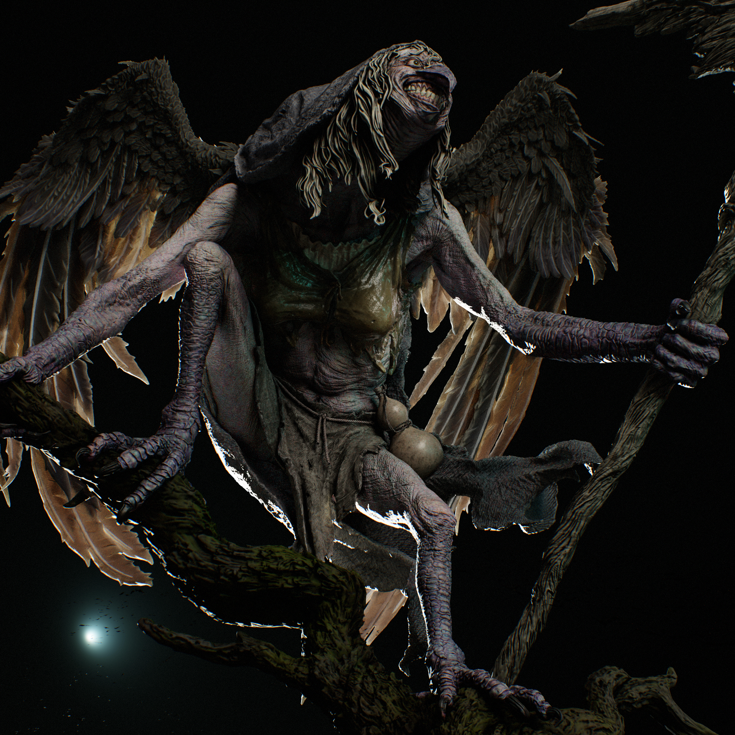 Matinta Pereira (Brazilian Folklore) 3D Print File: Mythical Creature STL - 1:9 & 1:6 Scale Options - Ready-to-Print, Split, Pre-Supported