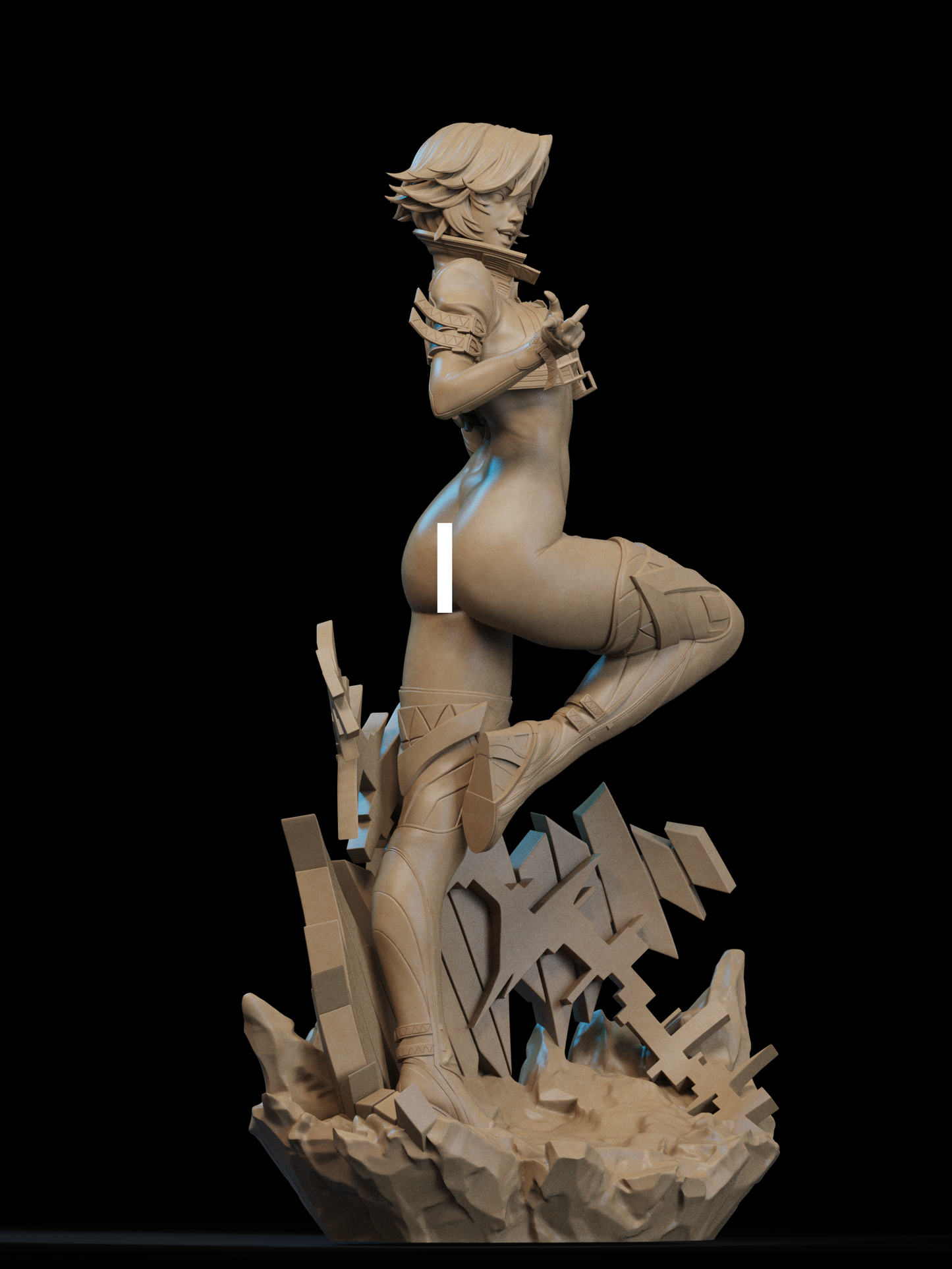 Luna Snow STL File – K-Pop NSFW | 1/6 & 1/9 Scale | Marvel Future Fight 3D Model