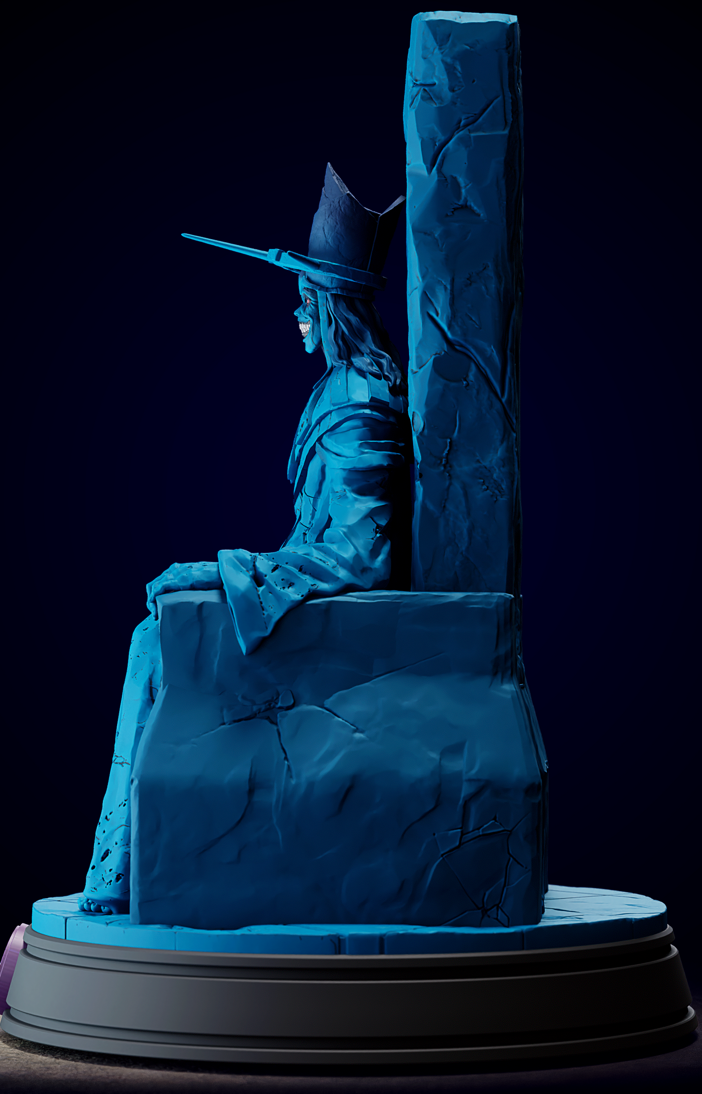Statue of God – Solo Leveling 3D STL | Full Scale 40cm 3D Printable Model