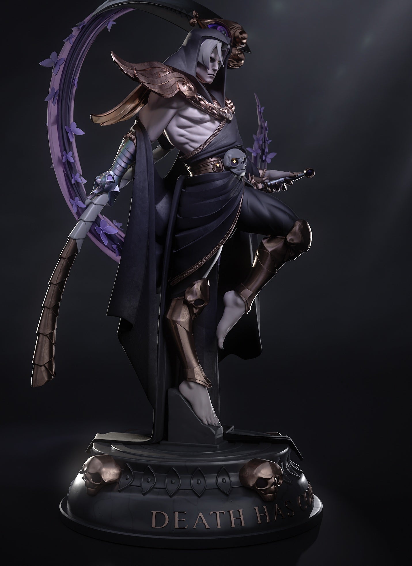 Thanatos STL File | Hades Game 3D Print Model | 1/8 Scale Pre-Supported Figure