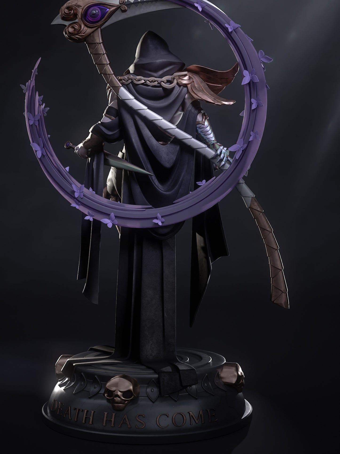 Thanatos STL File | Hades Game 3D Print Model | 1/8 Scale Pre-Supported Figure