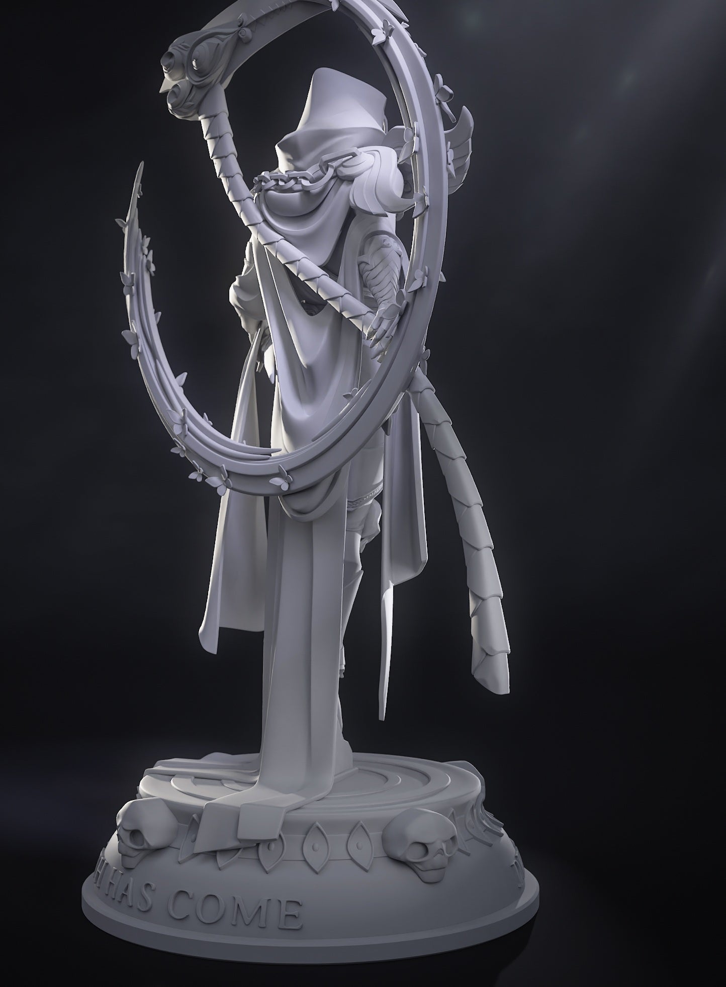 Thanatos STL File | Hades Game 3D Print Model | 1/8 Scale Pre-Supported Figure