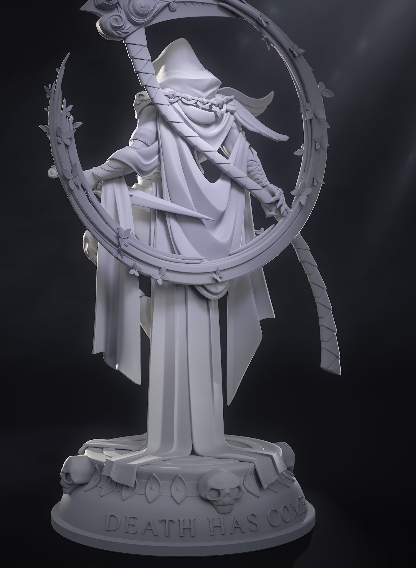 Thanatos STL File | Hades Game 3D Print Model | 1/8 Scale Pre-Supported Figure