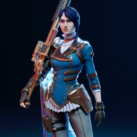 Caitlyn Arcane League of Legends 3D Print File - Sheriff of Piltover STL