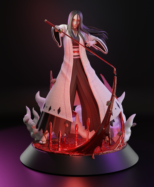 Retsu Unohana (Bleach) 3D Printable Statue – The Gentle Captain’s Hidden Fury