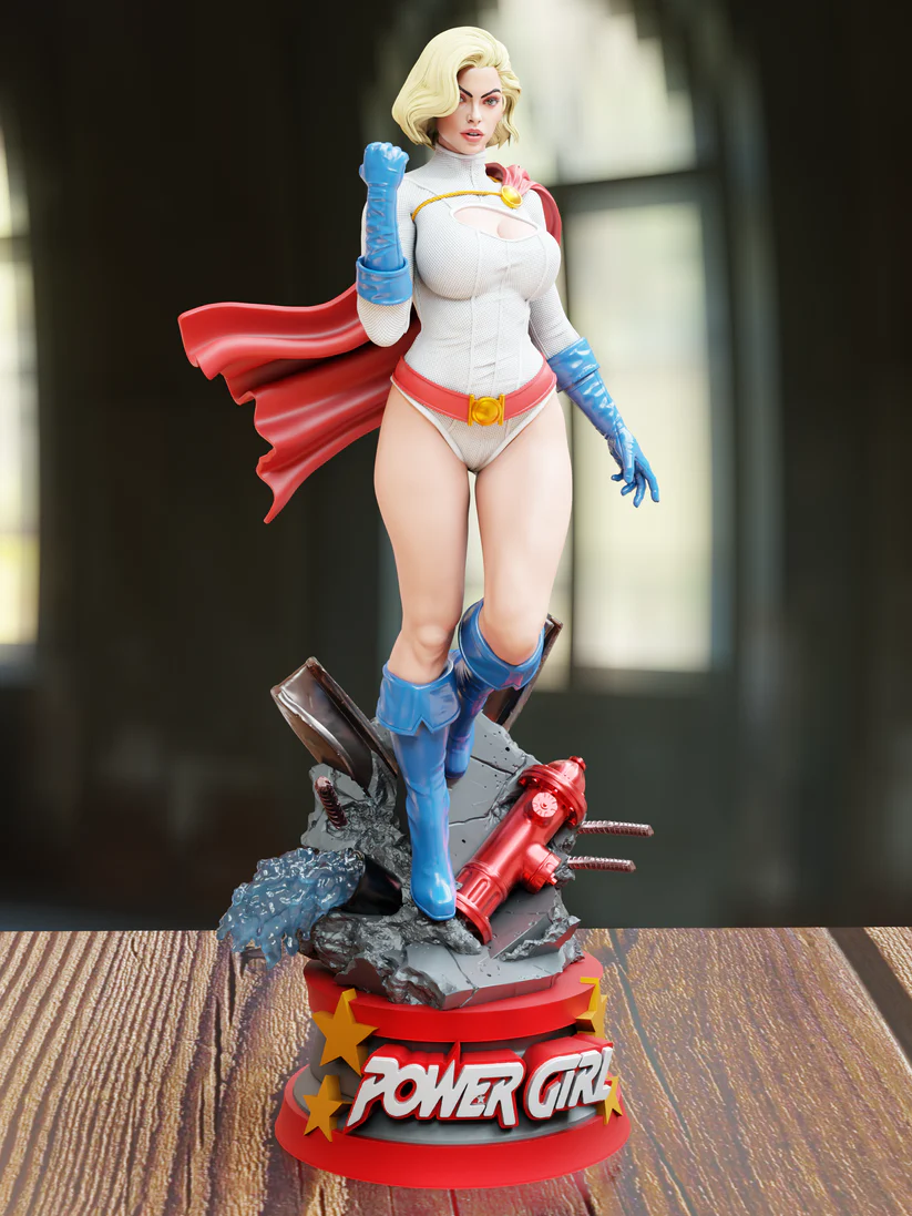Power Girl NSFW - DC Comics STL File for 3D Printing
