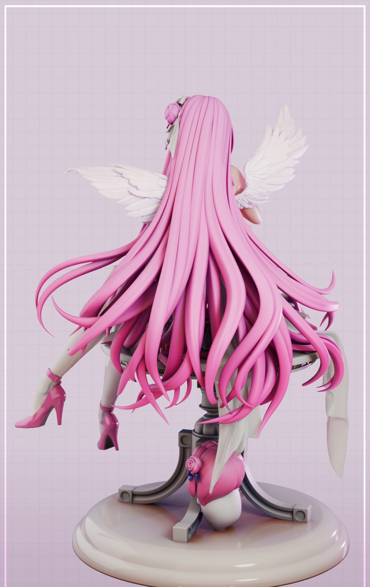 Dorothy (Pink Angelic Tea Party) 1/7 Scale 3D Print Model - Pre-Supported & Unsupported STL/LYS