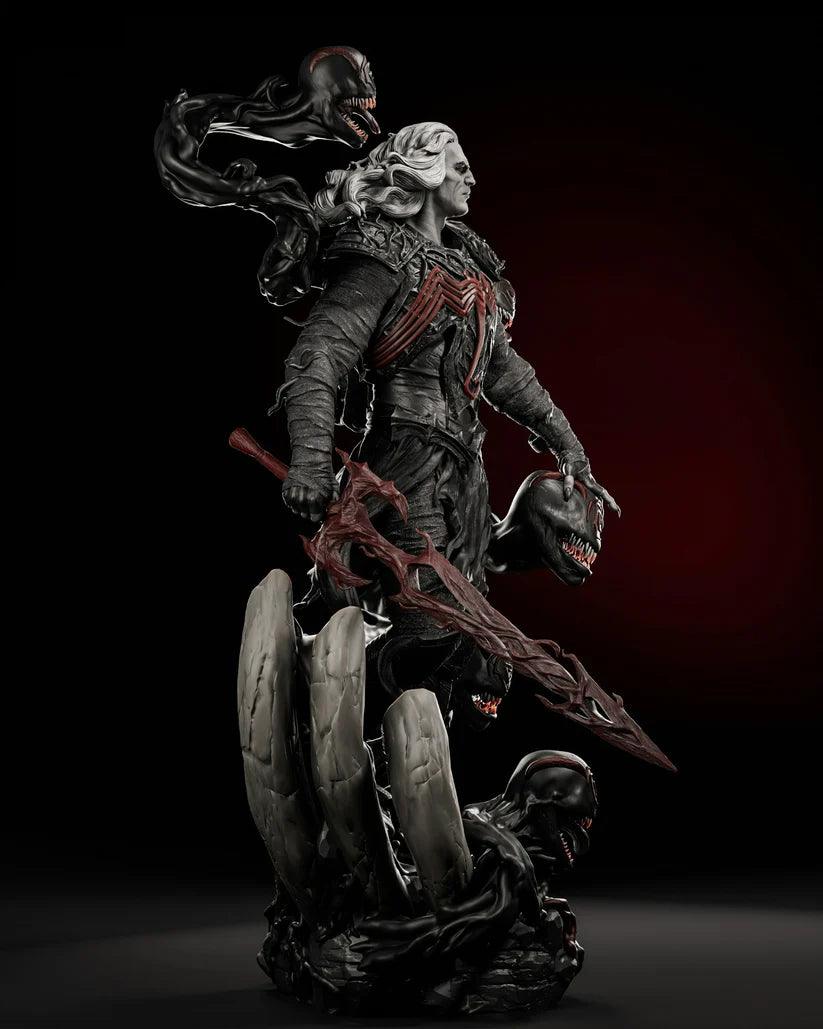 Knull: The God of the Symbiotes STL Model - Unleash the King in Black! 1-6 and knull bust