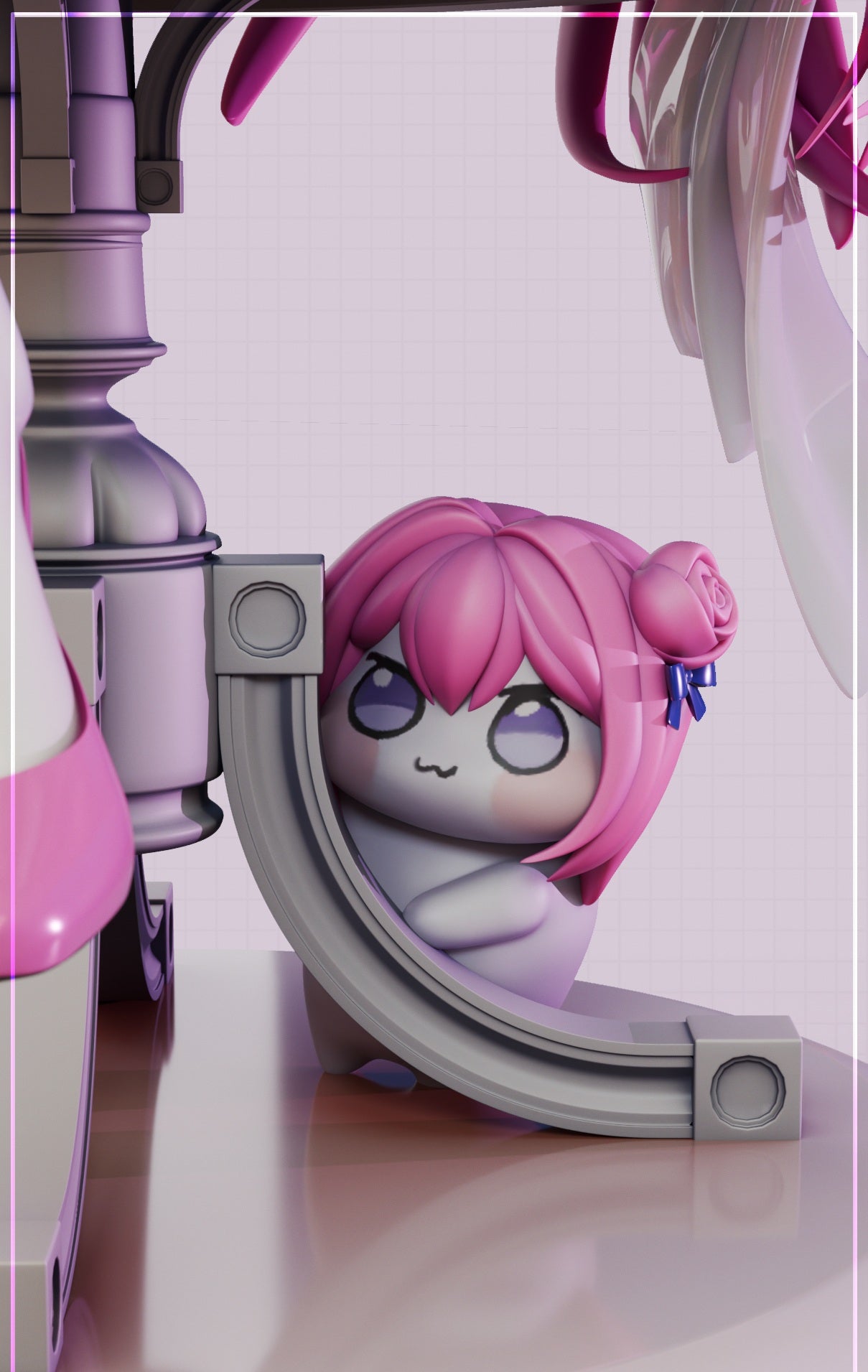 Dorothy (Pink Angelic Tea Party) 1/7 Scale 3D Print Model - Pre-Supported & Unsupported STL/LYS