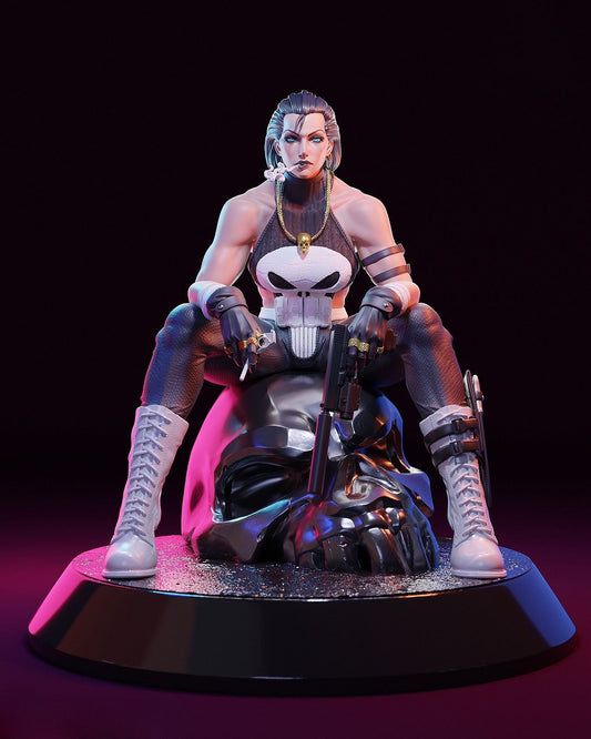 Free Female Punisher NSFW 3D Print File - Marvel STL