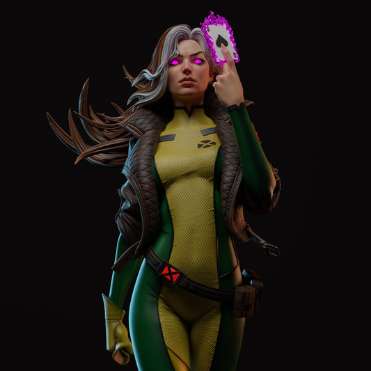 Rogue (X-Men) 3D Print File: Iconic Mutant Heroine STL - 1:4, 1:6, 1:9 Scale Options - Pre-Supported & Uncut