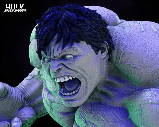 The Indestructible Hulk: 360mm STL Bust with Multiple Expressions!