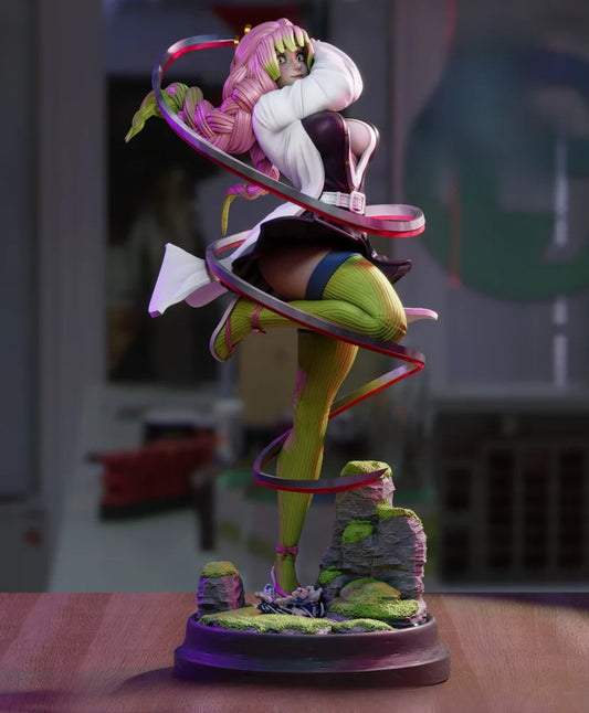 NSFW Mitsuri Kanroji STL File (Demon Slayer) | 3D Printable Anime Figure Model, Cosplay Prop & Collectible [Digital Download Only