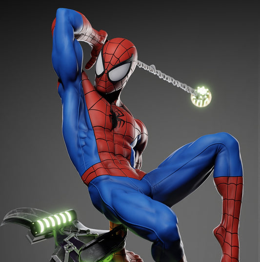Spider-Man (Marvel Comics) 3D Print File: Iconic Web-Slinger STL - 1:4, 1:6, 1:9, 1:12 Scale Options - Ready-to-Print, Split, Pre-Supported & Uncut