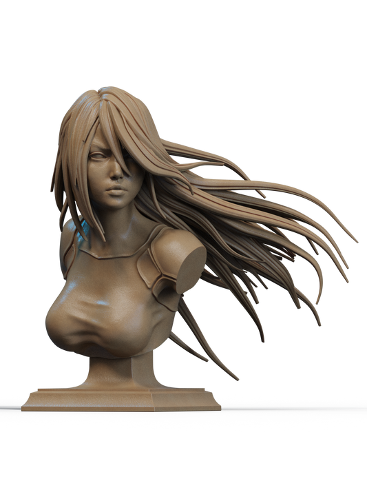 A2 (NieR: Automata) Bust 3D Print File: YoRHa Android STL - 1:6 & 1:9 Scale Options - Ready-to-Print