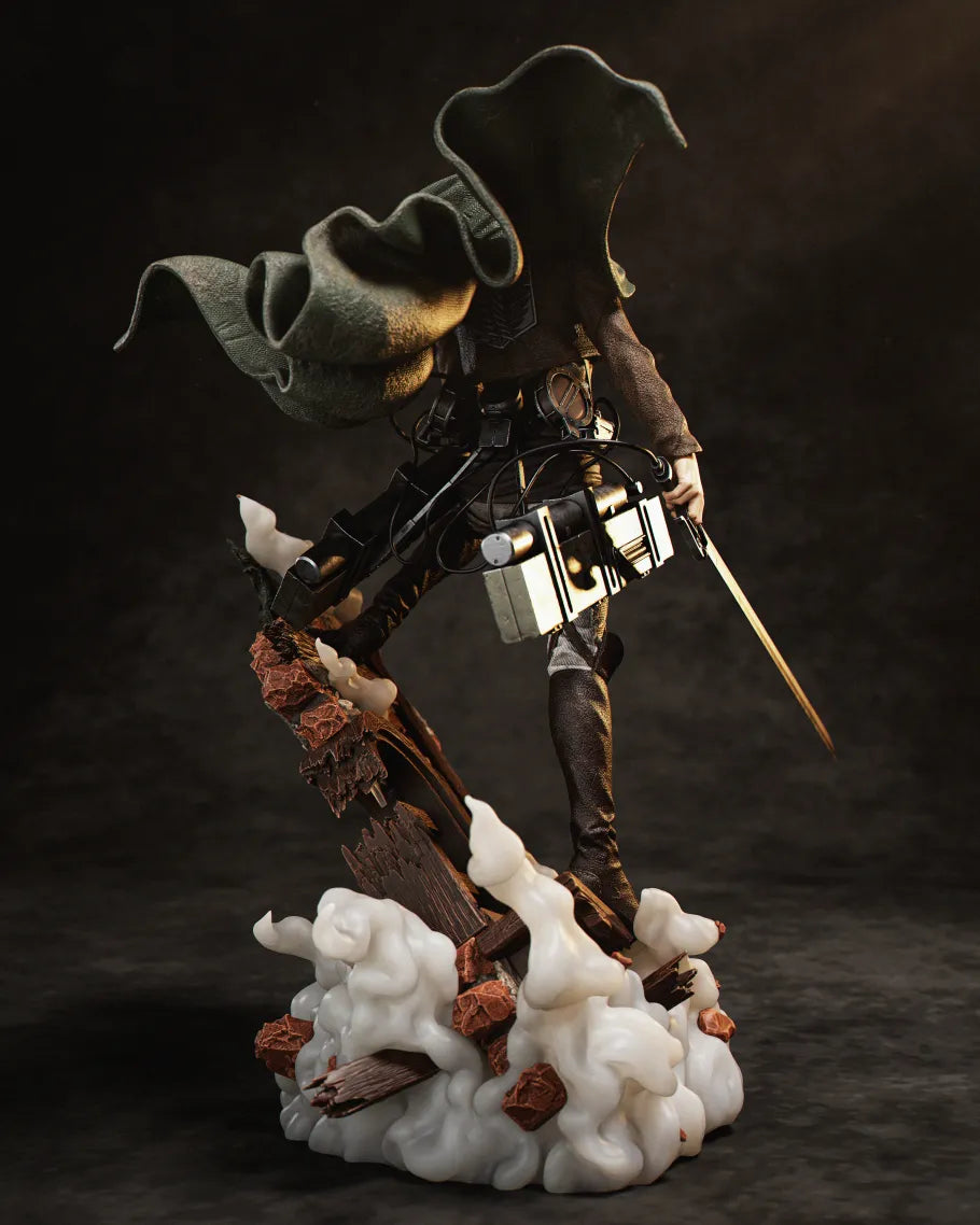 Levi Ackerman Anime Statue STL – 1/6 & 1/9 Scale, Presupported + Uncut