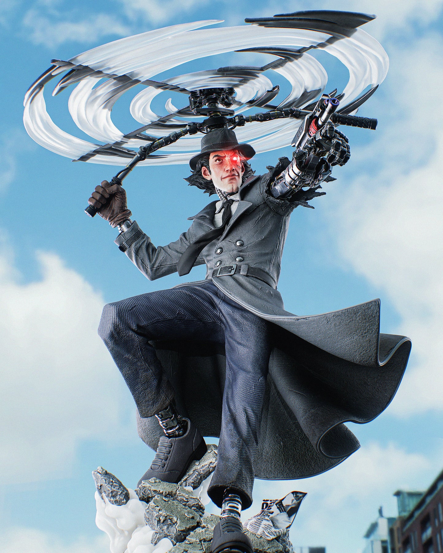 Inspector Gadget 3D Print File: Iconic Cartoon Hero STL - 1:9 & 1:6 Scale Options - Ready-to-Print, Split, Pre-Supported
