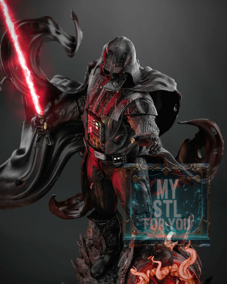 Darth Vader 1/6 Scale Statue + Bust | STL Files for Resin 3D Printing