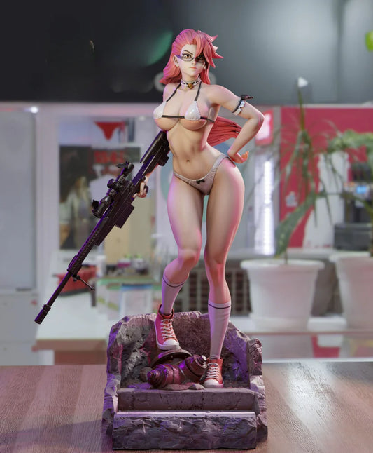 NSFW Saya Takagi STL File | Highschool of the Dead Anime Figure, Zombie Apocalypse Survivor Model [Digital Download Only]