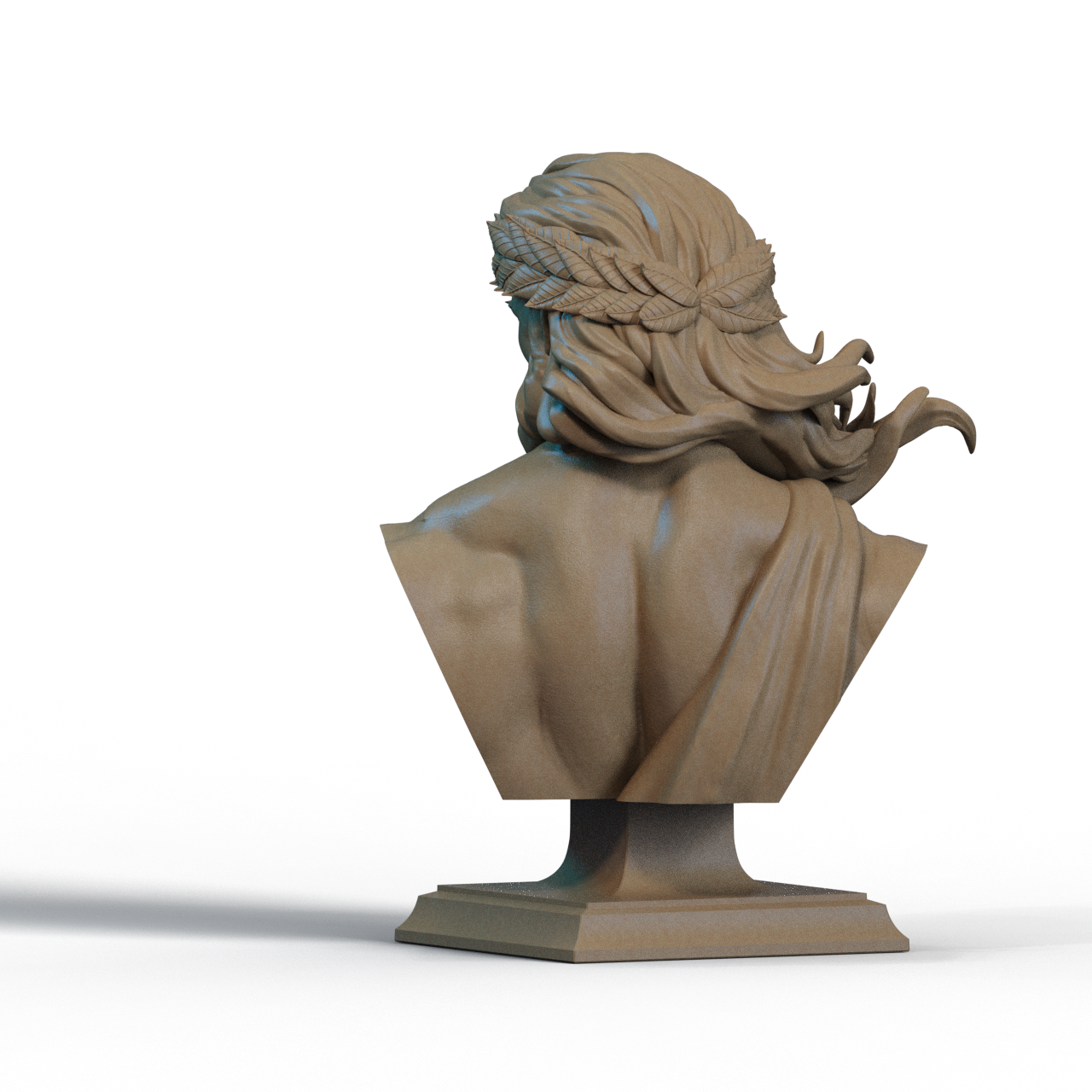 Zeus Bust – 3D Printable STL Files | Shoulder & No-Shoulder Versions | 1/4, 1/6, 1/9 Scale