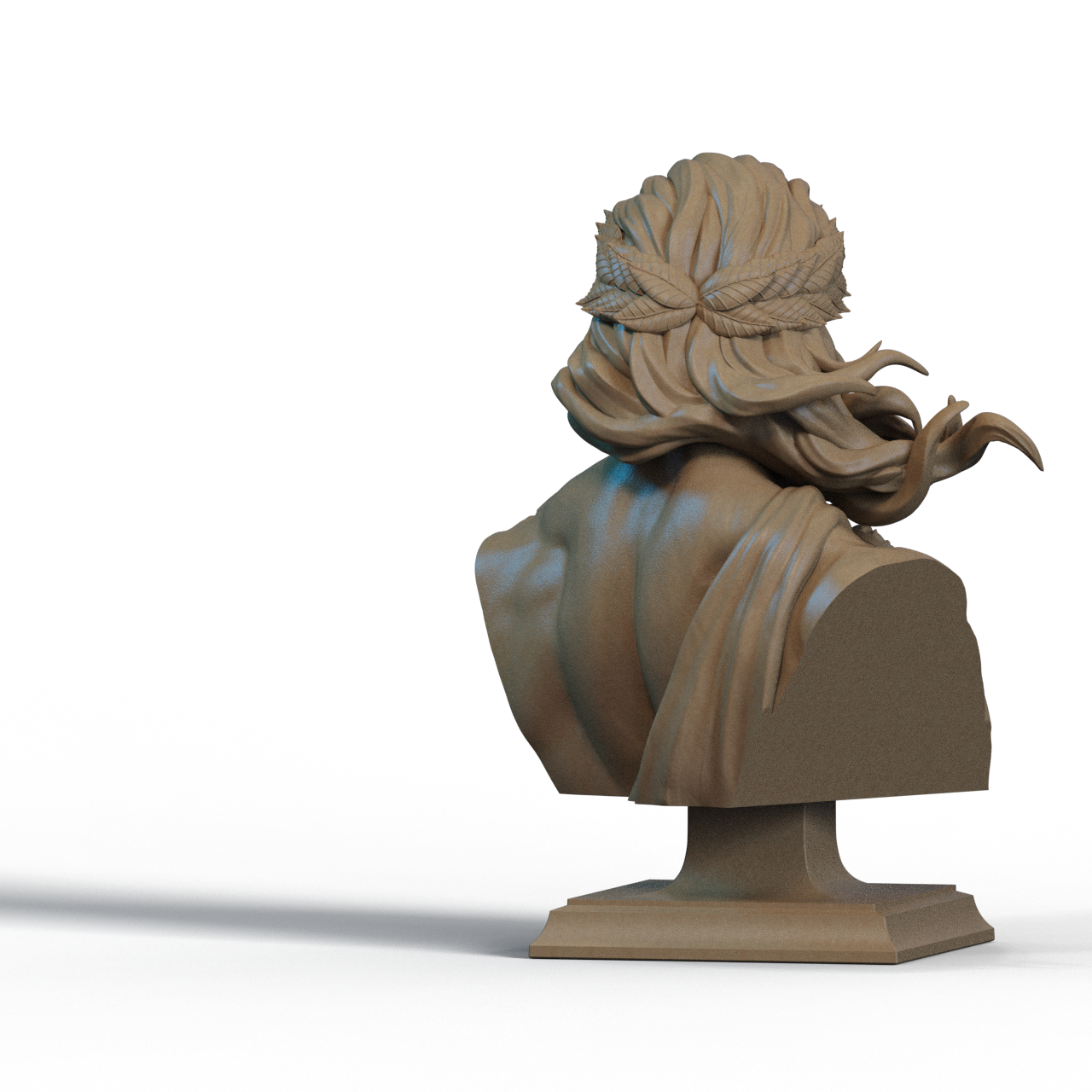 Zeus Bust – 3D Printable STL Files | Shoulder & No-Shoulder Versions | 1/4, 1/6, 1/9 Scale
