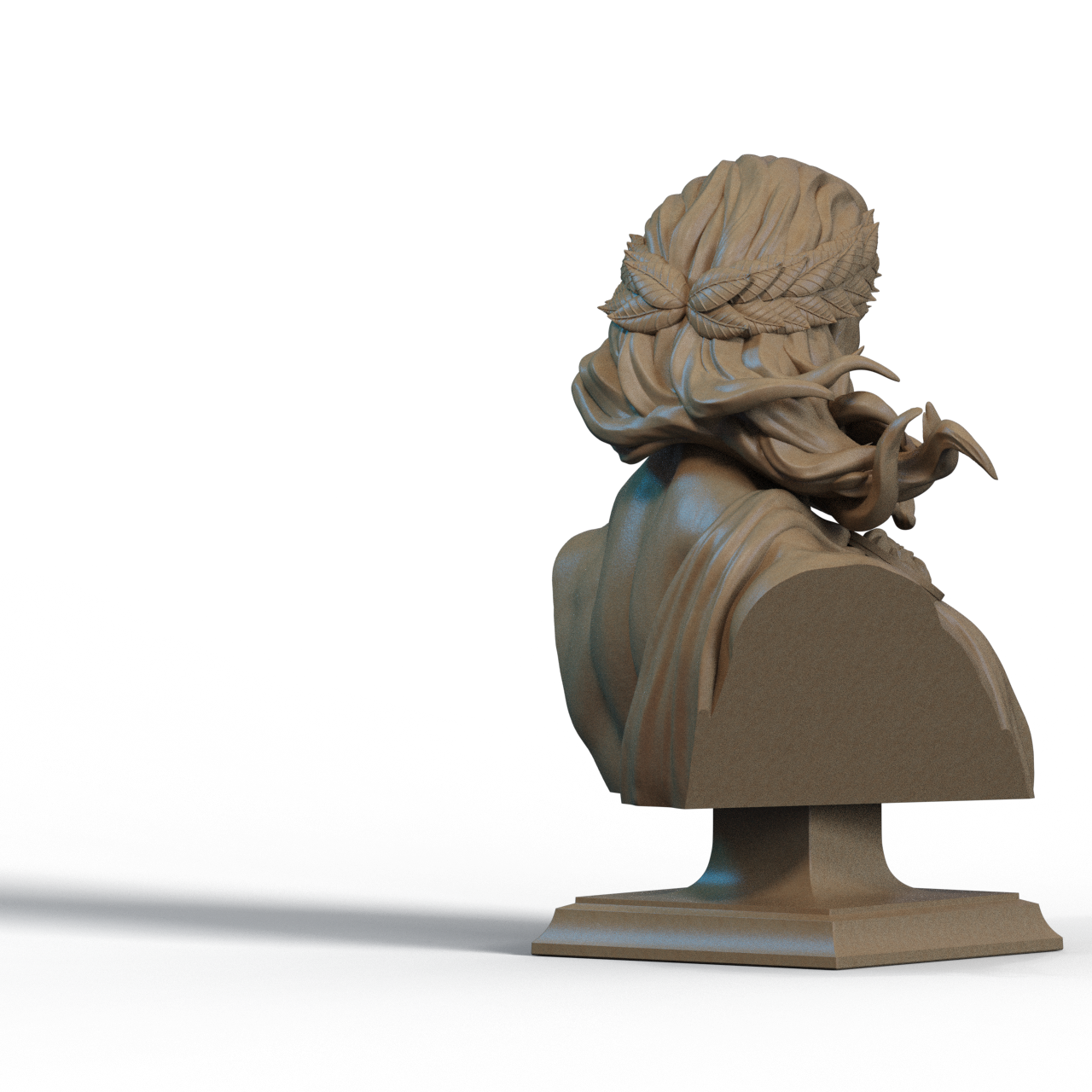 Zeus Bust – 3D Printable STL Files | Shoulder & No-Shoulder Versions | 1/4, 1/6, 1/9 Scale